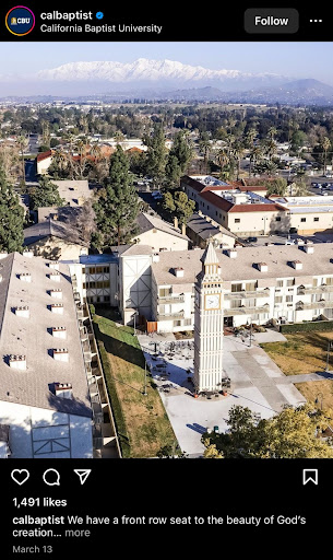 California Baptist University's #AViewOfCBU