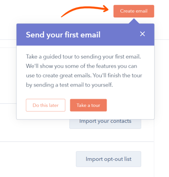 Sending hubspot email