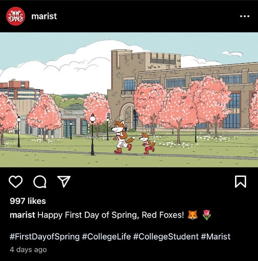 Marist College's Frankie The Fox