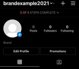 Instagram brand example