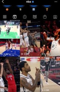 NBA Instagram Reel