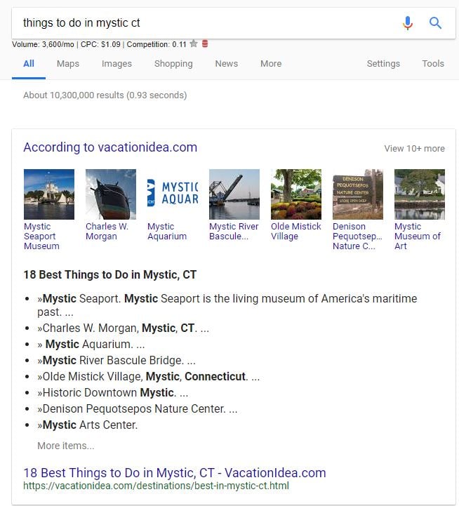 Google Search Featured Snippet