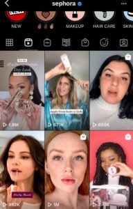 Sephora Instagram Reel
