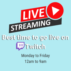 best time to go live on twitch