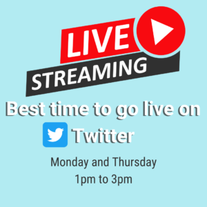 best time to go live on twitter