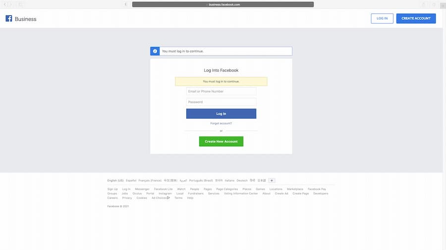 Simple Guide To Creating a New Facebook Ad Account
