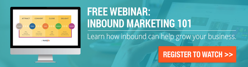 Register for the Inbound Marketing 101 Webinar