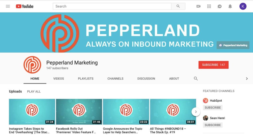 Pepperland Youtube