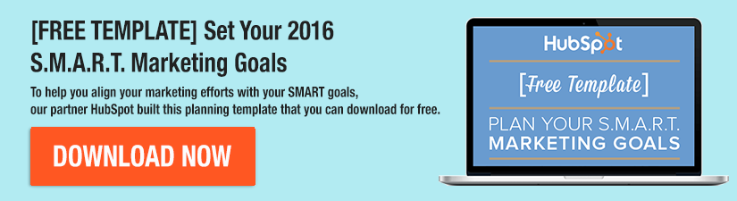 Download SMART Marketing Goals Template