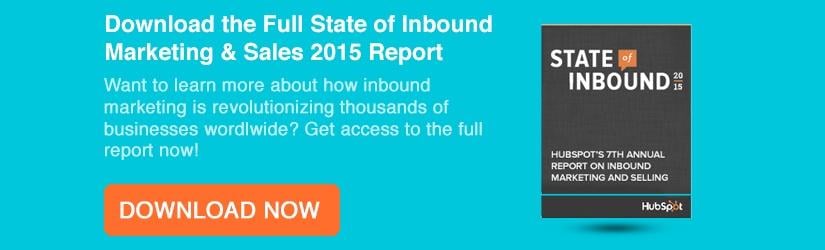Download the State of Inbound Marketing & Sales 2015 Report